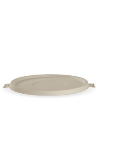 Caterers Choice Lids To Suit Round Bowl Sugarcane Natural 50 Pack x 1